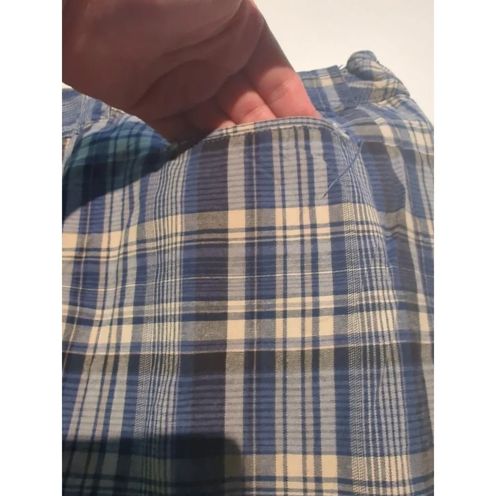 St  Johns Bay Plaid Skort Size 12 Cotton Stretch Preppy Academic Short skirt